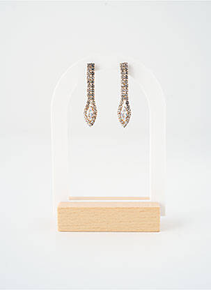 Boucles d’oreilles ornement oxyde de zirconium or SATINE femme