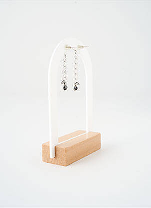 Boucles d’oreilles matériaux métal argent SATINE femme