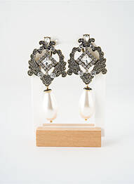 Boucles d’oreilles fermeture fermoir clips or SATINE femme