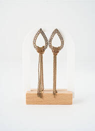 Boucles d’oreilles ornement oxyde de zirconium or SATINE femme