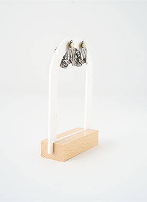 Boucles d’oreilles fermeture fermoir clips argent SATINE femme