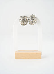 Boucles d’oreilles fermeture fermoir clips argent SATINE femme