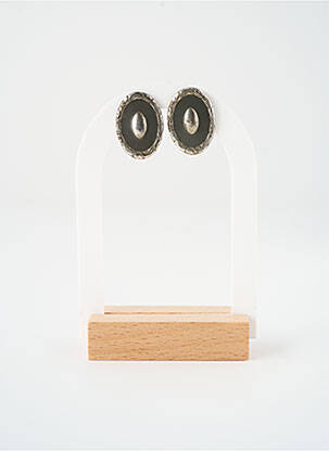 Boucles d’oreilles fermeture fermoir clips argent SATINE femme