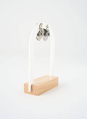 Boucles d’oreilles fermeture fermoir clips argent SATINE femme