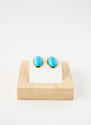Boucles d’oreilles matériaux métal or SATINE femme