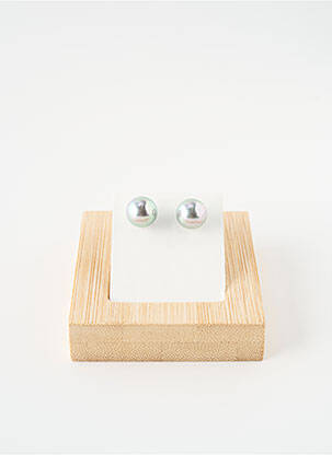Boucles d’oreilles matériaux métal argent SATINE femme
