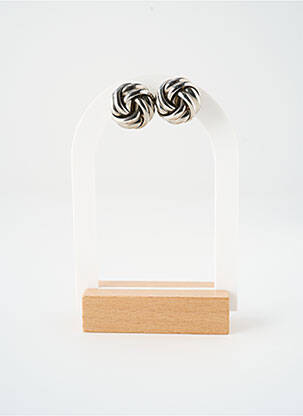 Boucles d’oreilles argent SATINE femme