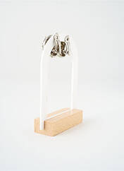 Boucles d’oreilles argent SATINE femme seconde vue