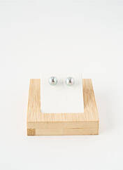 Boucles d’oreilles argent SATINE femme seconde vue