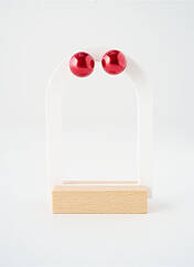 Boucles d’oreilles rouge SATINE femme seconde vue