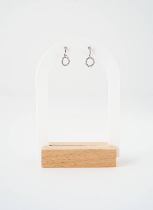 Boucles d’oreilles ornement oxyde de zirconium argent SATINE femme