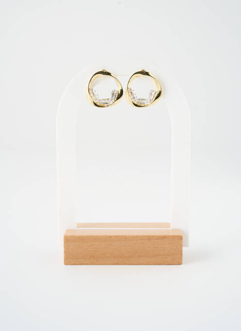 Boucles d’oreilles ornement pierre or SATINE femme