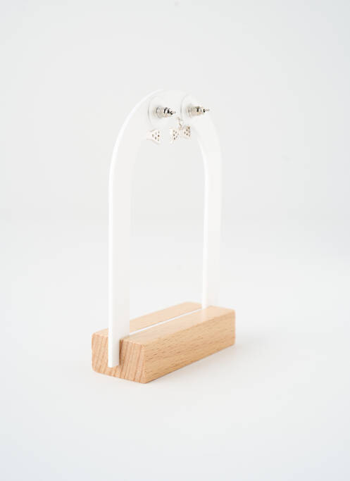 Boucles d’oreilles ornement oxyde de zirconium argent SATINE femme