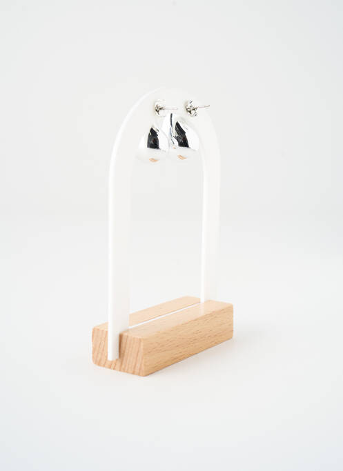 Boucles d’oreilles matériaux métal argent SATINE femme