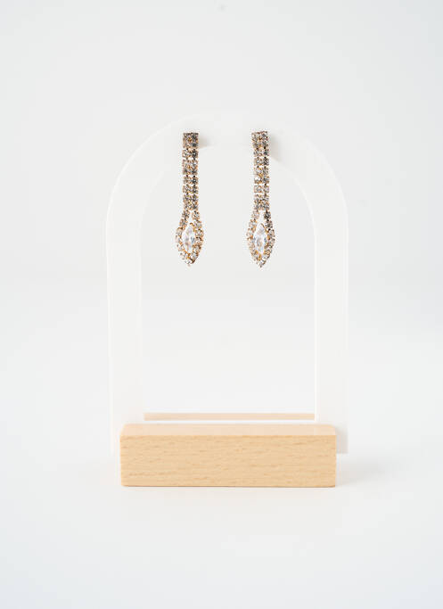Boucles d’oreilles ornement oxyde de zirconium or SATINE femme