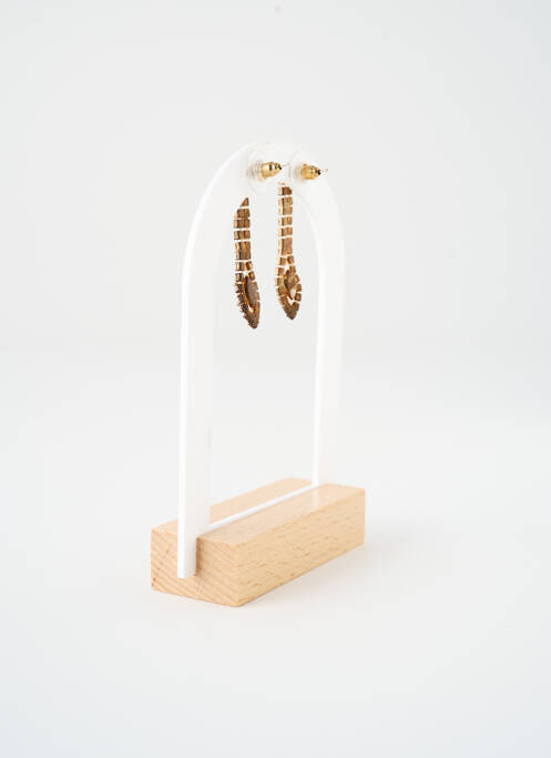Boucles d’oreilles ornement oxyde de zirconium or SATINE femme