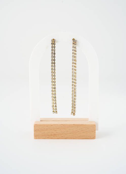 Boucles d’oreilles ornement oxyde de zirconium or SATINE femme