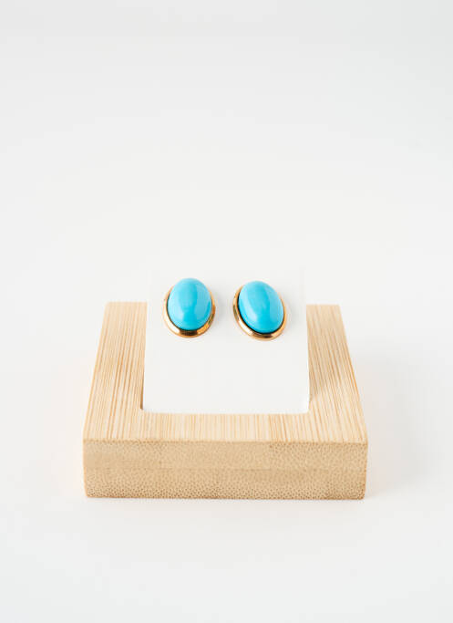 Boucles d’oreilles matériaux métal or SATINE femme