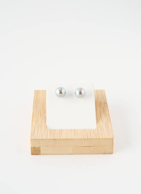 Boucles d’oreilles matériaux métal argent SATINE femme