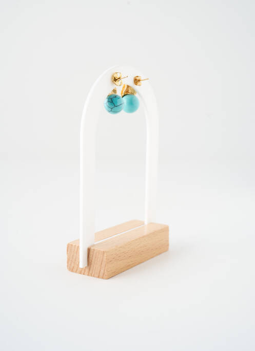 Boucles d’oreilles bleu SATINE femme