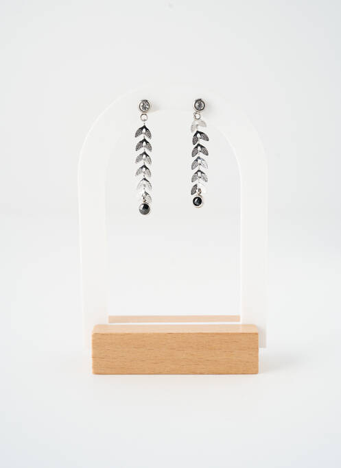 Boucles d’oreilles argent SATINE femme