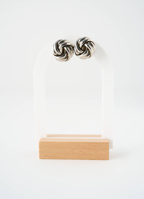 Boucles d’oreilles argent SATINE femme