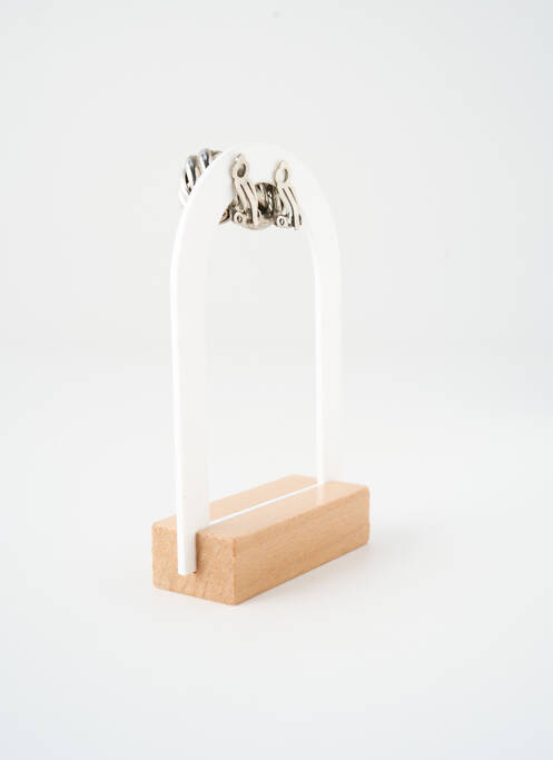 Boucles d’oreilles argent SATINE femme