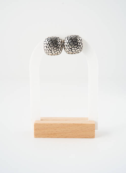 Boucles d’oreilles argent SATINE femme