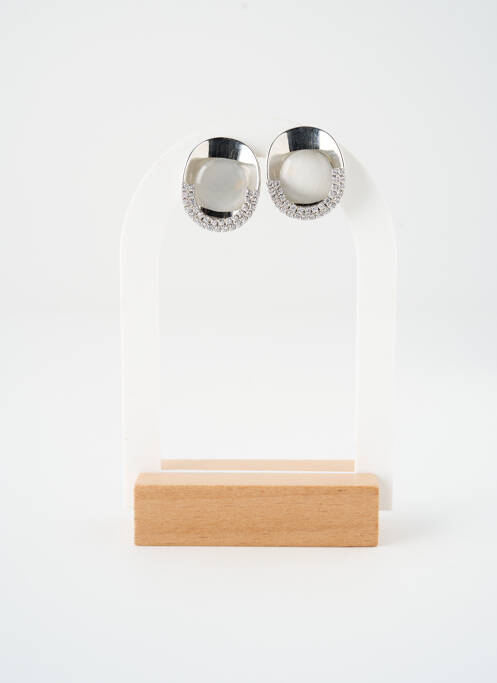 Boucles d’oreilles argent SATINE femme