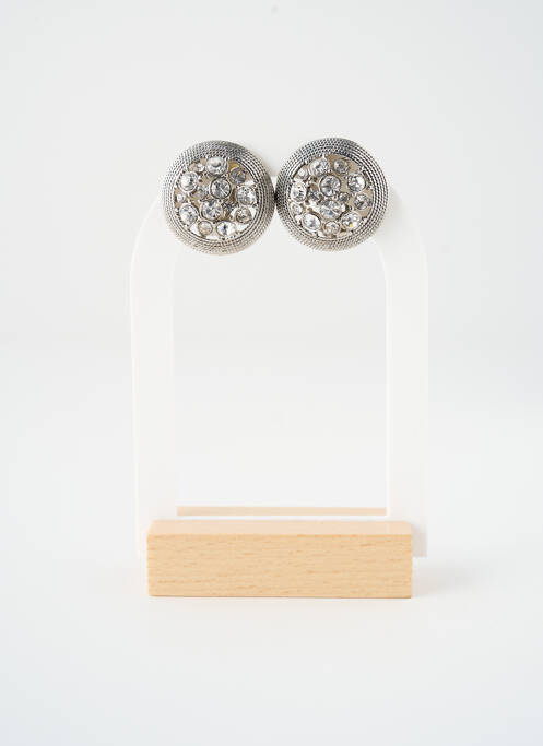 Boucles d’oreilles argent SATINE femme