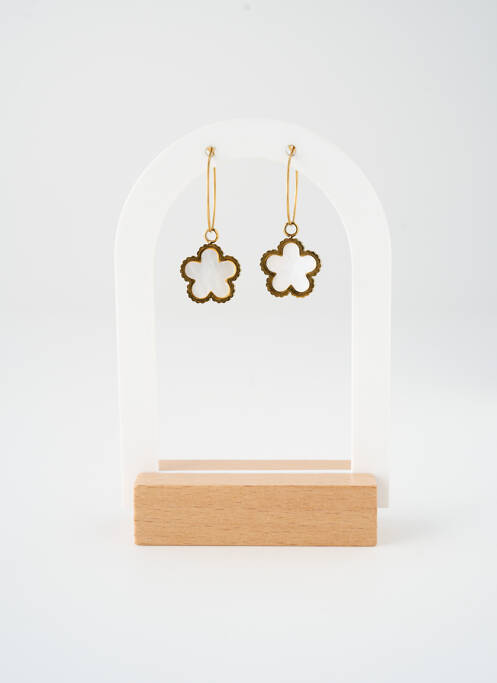 Boucles d’oreilles or SATINE femme