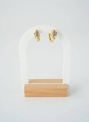 Boucles d’oreilles matériaux métal or SATINE femme