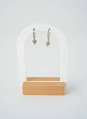 Boucles d’oreilles ornement oxyde de zirconium argent SATINE femme