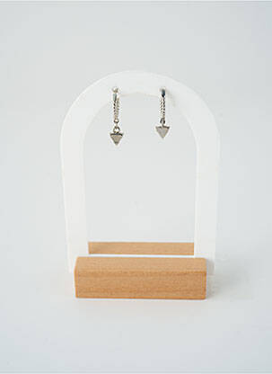 Boucles d’oreilles ornement oxyde de zirconium argent SATINE femme