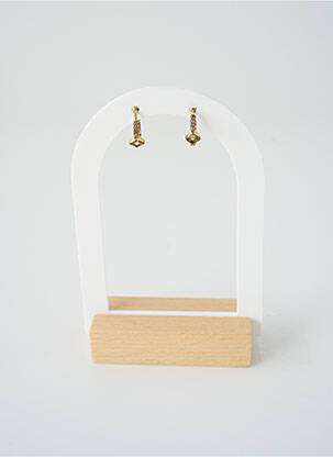 Boucles d’oreilles ornement oxyde de zirconium or SATINE femme