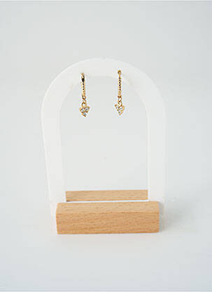 Boucles d’oreilles ornement oxyde de zirconium or SATINE femme