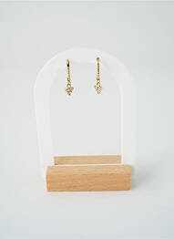 Boucles d’oreilles ornement oxyde de zirconium or SATINE femme