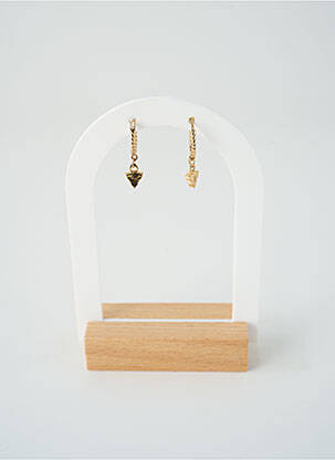 Boucles d’oreilles ornement oxyde de zirconium or SATINE femme