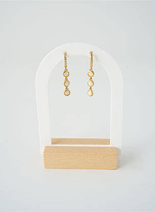 Boucles d’oreilles matériaux métal or SATINE femme