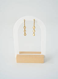 Boucles d’oreilles matériaux métal or SATINE femme