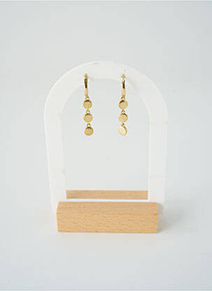 Boucles d’oreilles matériaux métal or SATINE femme