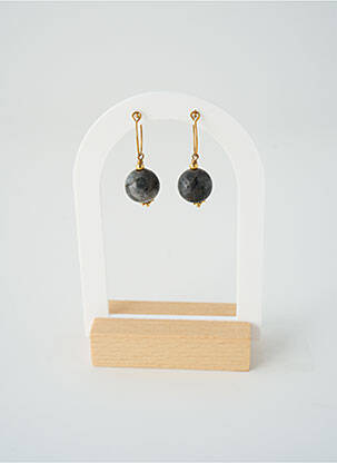 Boucles d’oreilles matériaux métal or SATINE femme