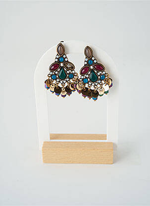 Boucles d’oreilles fermeture fermoir clips or SATINE femme