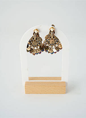 Boucles d’oreilles fermeture fermoir clips or SATINE femme