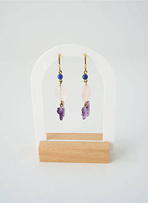 Boucles d’oreilles ornement breloque / pampille or SATINE femme