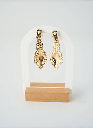 Boucles d’oreilles fermeture fermoir clips or SATINE femme
