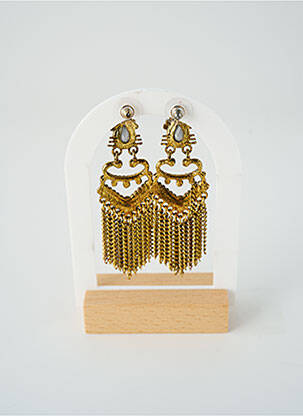 Boucles d’oreilles matériaux métal or SATINE femme