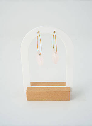 Boucles d’oreilles matériaux métal or SATINE femme
