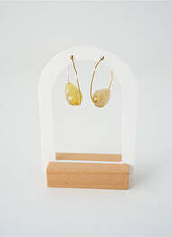 Boucles d’oreilles ornement pierre or SATINE femme
