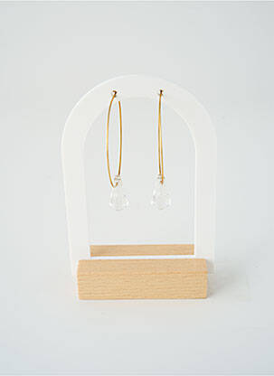 Boucles d’oreilles matériaux métal or SATINE femme